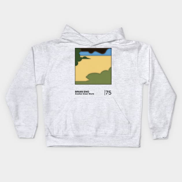 Another Green World / Original Minimalist Graphic Artwork Design Kids Hoodie by saudade